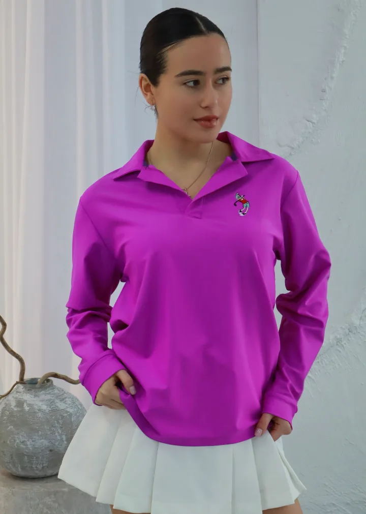 Поло Golf, колір фіолетовий
